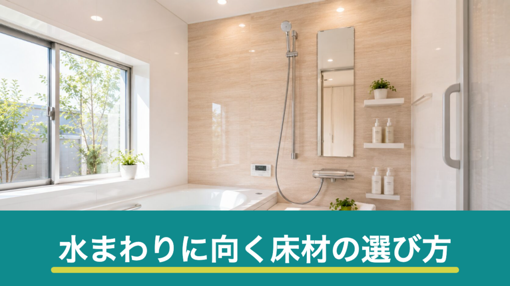 クッションフロアとフロアタイルの違い｜水まわりに向く床材の選び方