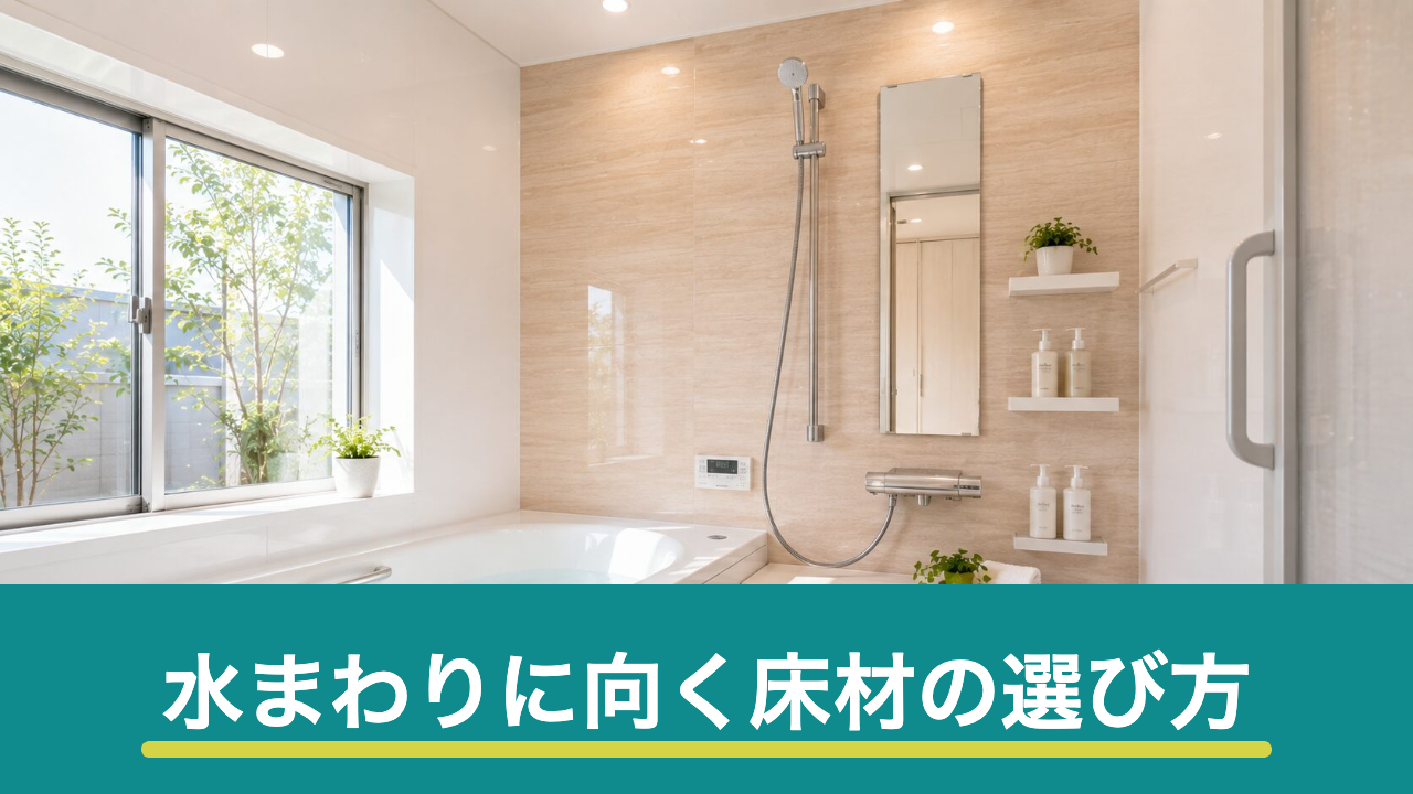 クッションフロアとフロアタイルの違い｜水まわりに向く床材の選び方