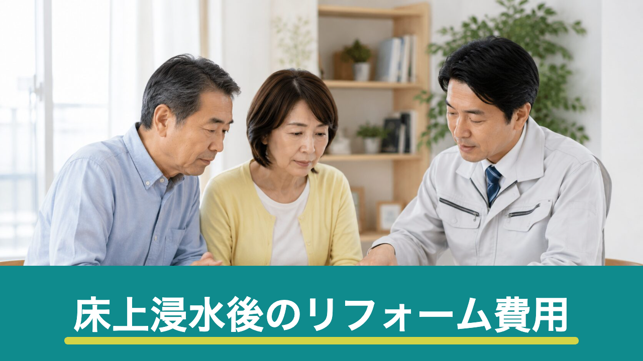 床上浸水した家のリフォーム費用と復旧の流れ|作業の優先順位と業者選びの注意点