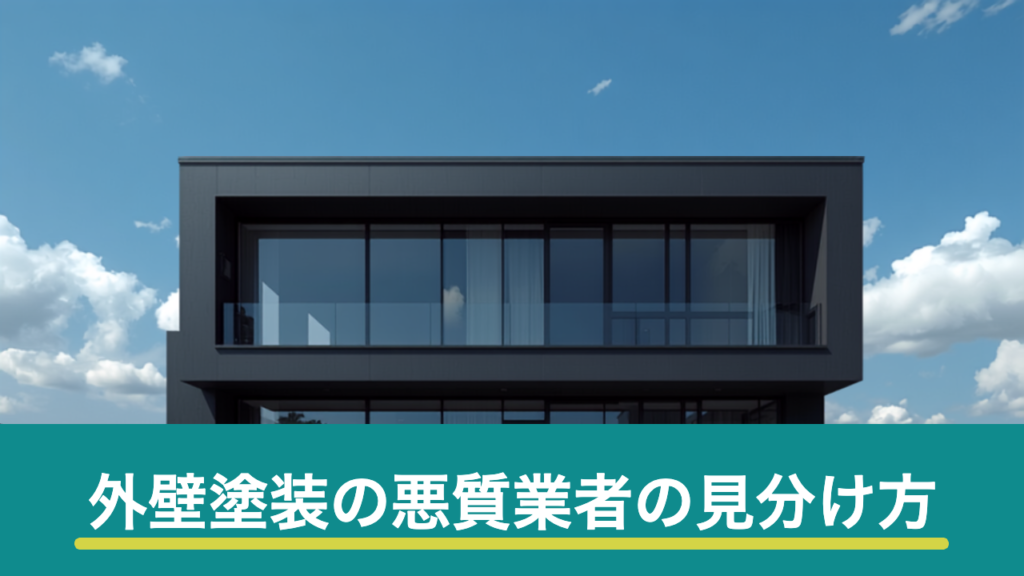 外壁塗装の悪質業者の見分け方のイメージ画像