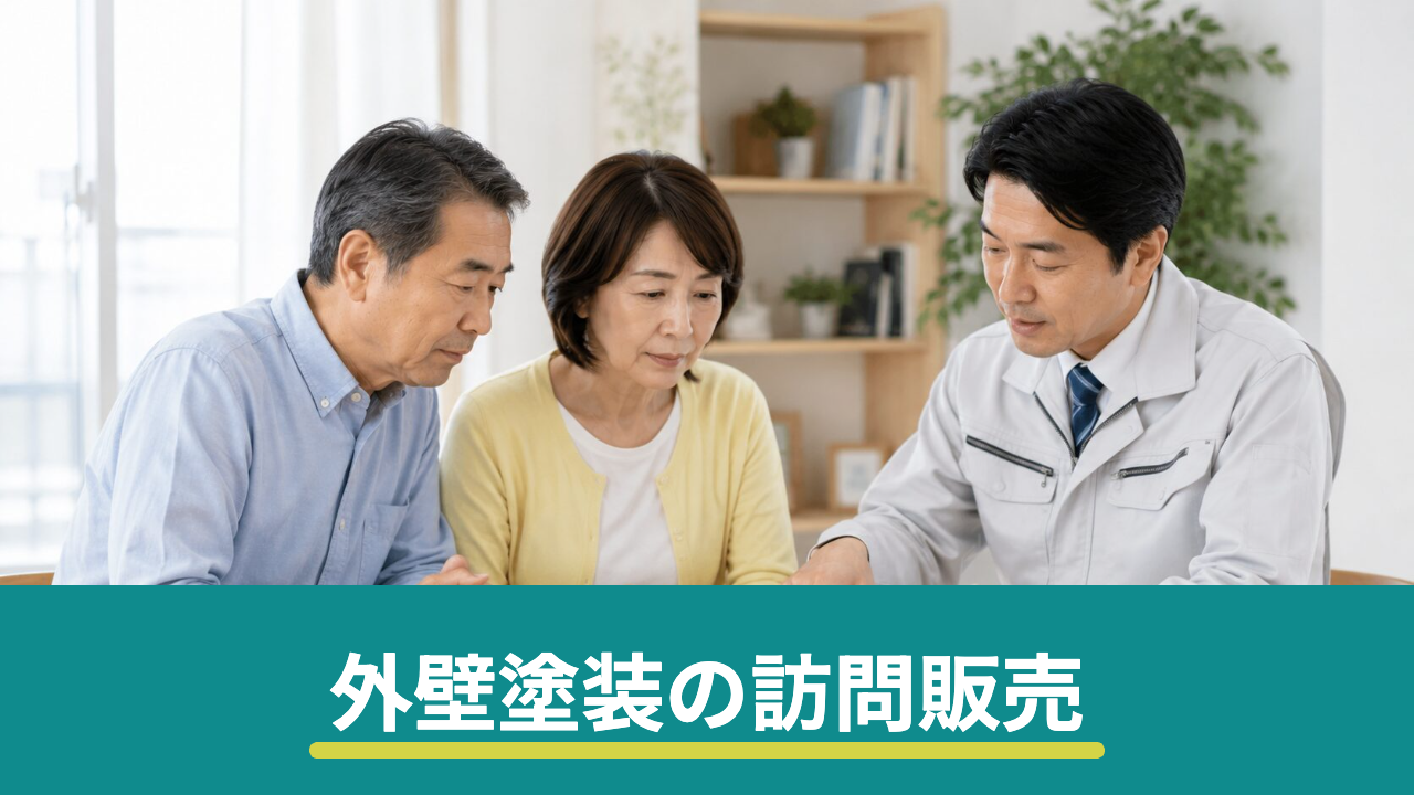 外壁塗装の訪問販売は危険？よくある手口と上手な断り方