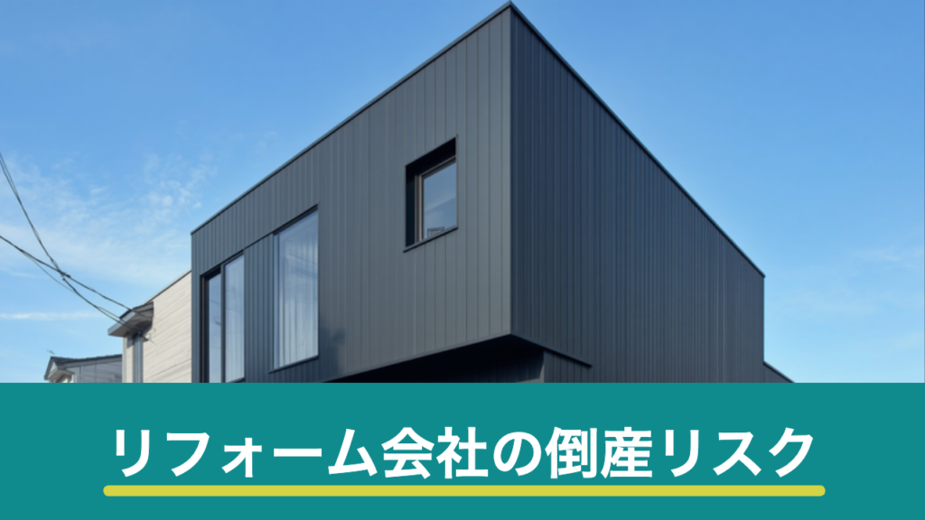 リフォーム会社の倒産リスクのイメージ画像
