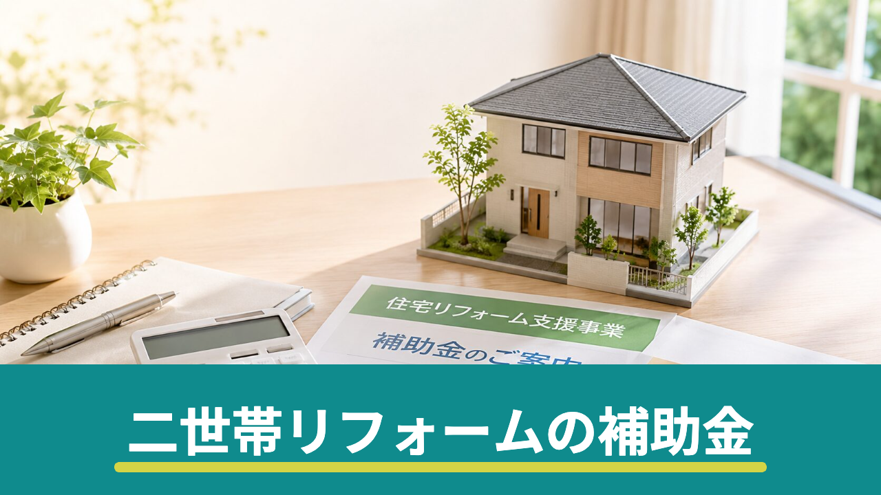 二世帯リフォームで使える補助金は?対象工事と申請の流れ