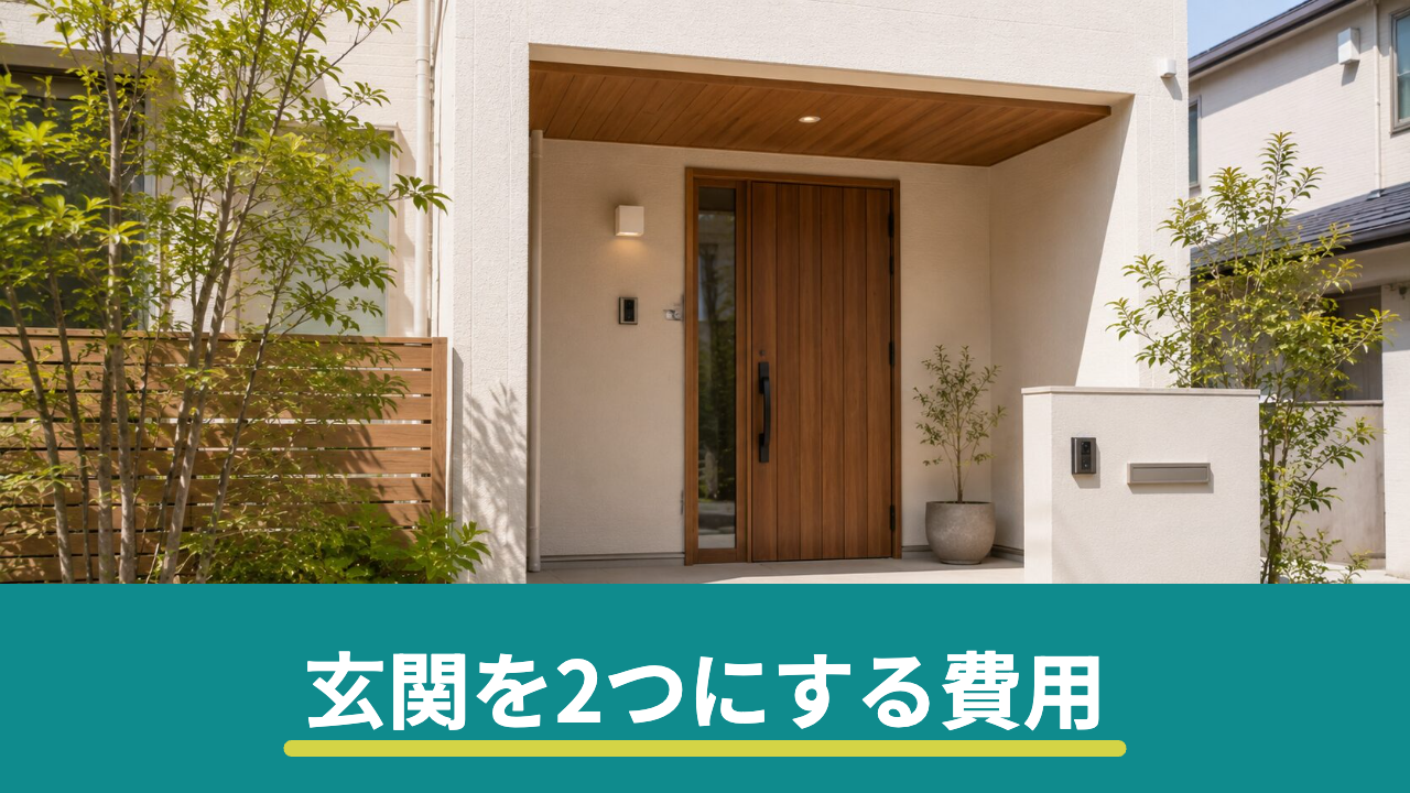 二世帯リフォームで玄関を2つにする費用は?間取りパターンと注意点