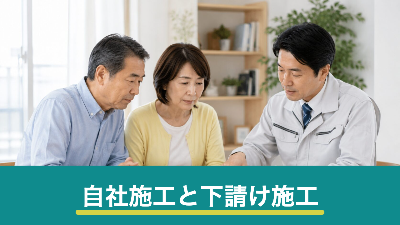 リフォームの自社施工と下請け施工の違い｜見分け方と契約前に聞くこと